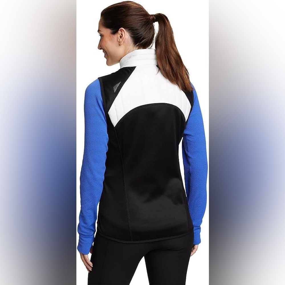 Eddie Bauer Emberlite Hybrid Vest White Black Stretch 100g Thermafill Women’s S - Picture 2 of 11